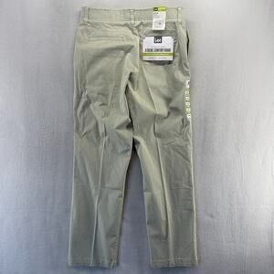 Lee Extreme Comfort pants Men's 32x32 Beige Performance Chino Straight Flat NEW
